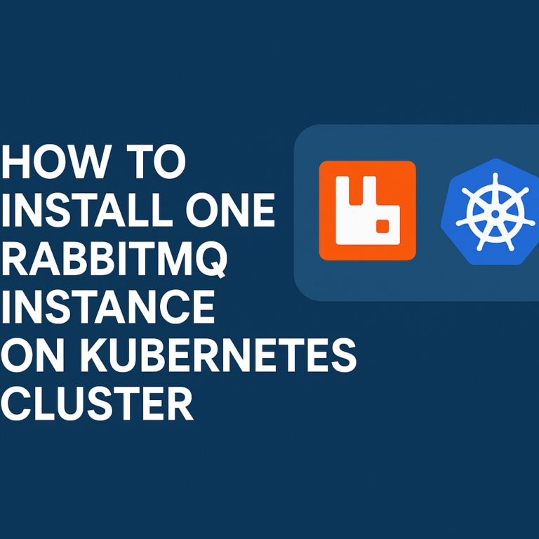 Installing RabbitMQ on Kubernetes